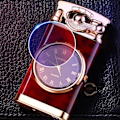 Miniatyrbild 3 av 5: Uppblåsbar tändare med elektrisk watch Creative Dial Rocker Arm Uppblåsbar tändare (gas ingår inte, måste blåsa upp dig själv) red