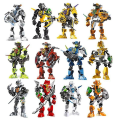 Miniatyrbild 1 av 2: Star Warrior Soldier Bionicle Hero Factory Robot Figur Byggklossmodell Leksak Blue 1 Pc