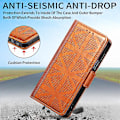 Miniatyrbild 5 av 5: Phone case För Galaxy S22 Ultra Läder Phone case Stötsäker Telefonhållare Kortplats Multifunktionell brown