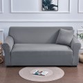 Miniatyrbild 1 av 4: Vattentäta elastiska hörnsofföverdrag 1/2/3/4 säten Solid cover L-formad cover Skydd Bänköverdrag C 4 seat 235-300cm light grey