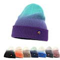 Miniatyrbild 2 av 2: Gradient stickad keps stickad varm mössa mode pullover keps Navy blue color
