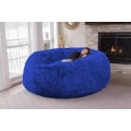 Miniatyrbild 1 av 5: Lazy Sofa Bean Bag konstgjord päls Bean Bag (endast bönor) sapphire 180x90cm