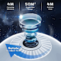 Miniatyrbild 4 av 5: Galaxy Projektor-stjärna Projektor-360 graders automatisk rotationstidsinställd Starry Planetarium Projektor -nattljus-ljus för rumsdekor-unik gåva F null none