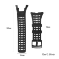 Miniatyrbild 2 av 4: Gummiarmband för Suunto Ambit 1 2 3 Sportklocka Soft Strap Loop Watch