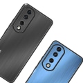 Miniatyrbild 4 av 5: For Honor 90 Aluminiumlegering Baksida Tpu Ram Phone case Stötsäkert borstat cover Blue