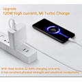 Miniatyrbild 3 av 6: Xiaomi Original USB Typ C-kabel 120W 67W Turbo Snabbladdare Mi 15 14 13 12T Pro 12 11 Ultra Poco X6 X7 Redmi Note Black Shark 5 1p L shaped 1m(3.3ft)