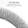 Miniatyrbild 3 av 6: Natuhana Lashes 3D W Form Matt Ögonfrans Extension Klöver Fans Ögonfransar Individuell Premade Ryska Volym Fan Mink Falk Sminka 0.07mm LC