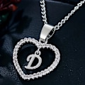 Miniatyrbild 1 av 5: Bohemiskt Hjärta-format Brevhänge Halsband, Bröllopsfestgåva För Män Och Kvinnor, Delikat Gåva För Män Och Kvinnor D