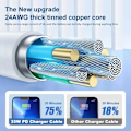 Miniatyrbild 5 av 6: 35W PD Snabbladdare för iPhone 13 Pro 14 Plus 11 12 mini XS Max XR X iPad Air Snabbladdningskabel USB-C Ström 1m Cable EU Charger set B