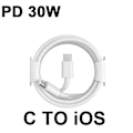 Miniatyrbild 1 av 6: Original 30W Snabbladdare För APPLE iPhone 15 14 13 12 11 Pro Max USB-C Snabbladdning X XS XR 7 8 Plus Kabel Telefontillbehör 1M C To iOS