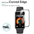 Miniatyrbild 3 av 6: 9D Böjd Skyddsfilm För Huawei Band 9 8 7 6 Smartwatch Skärmskyddsfilmer För Huawei Band 7 8 9 Anti-repa Mjuk Film 4PC For Huawei band 6