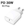 Miniatyrbild 1 av 6: Original 30W Snabbladdare För APPLE iPhone 15 14 13 12 11 Pro Max USB-C Snabbladdning X XS XR 7 8 Plus Kabel Telefontillbehör EU Plug