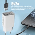 Miniatyrbild 4 av 6: 5V 2A Hem Rese Laddare Ström Universal Telefon EU US Laddningsadapter För IPhone 15 14 Samsung Huawei 2Pcs EU 5V1A