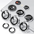Miniatyrbild 1 av 6: Lämplig För Samsung Galaxy S25Ultra S23 S24 Ultra S24 Plus S22Ultra Diamant Glänsande Färgglad Mobiltelefon Linsskyddsfilm Siliver For Samsung S25