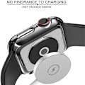 Miniatyrbild 5 av 6: Härdat Glas + Skal för Apple Watch 10 46mm 42mm Ultra 2 49mm Skärmskydd Fodral iWatch 9 8 7 6 5 SE 45mm 41mm 44/40mm Skal White Series 6 5 4 SE 44MM