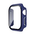 Miniatyrbild 1 av 6: Härdat Glas+Skal För Apple Watch 38mm 40mm 41mm 42mm 44mm 45mm 46mm Skärmskydd Skyddande Fodral iWatch 10 8 7 9 6 SE 5 Midnight Blue Series 4 5 6 SE 44MM