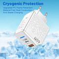 Miniatyrbild 3 av 5: 65W Snabbladdare Multi-Pluggar USB PD Mobiltelefon Snabbladdning Typ C Väggadapter för iPhone Mi Samsung US EU UK 2023 EU White