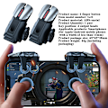 Miniatyrbild 1 av 7: G21 Mobile Phone Game Trigger Gamepad Joystick 6-finger Sikta Shooting L1 R1 Knapp för telefon Android för PUBG Game Controller G21