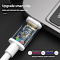 Miniatyrbild 5 av 6: NNBILI 3st Universal 100W Snabbladdare USB C Till Typ C Snabbladdningskabel Datakabel Sladd För Samsung HUAWEI Xiaomi USBC Kabel 2Pcs 2m