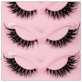 Miniatyrbild 3 av 6: 5 Par Katt Ögon Lashes Faux Mink Ögonfransar Naturliga Lång Manga Lashes Winged End Ögon Förlängda Ögonfransar Falska Lashes Göra Uppe 0.10mm