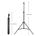 Miniatyrbild 6 av 6: Vikbart 56cm-160cm Utdragbart Mobiltelefonstativ Hållare Live Tripod Videoinspelning Selfie Landing Monopod För Alla Telefonkameror Only Stand