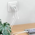 Miniatyrbild 3 av 6: 40W Dubbel USB-C PD Laddare Snabbladdning USB-C Typ C Snabb Telefonladdare Adapter för iPhone 15 14 13 Pro Max iPad Air Väggladdare Only EU Plug