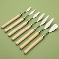 Miniatyrbild 5 av 6: 7Pcs / Set Rostfritt Stål Oljemålning Knivar, Konstnär Hantverk Spatula, Palettkniv, Blanda Kniv, Scraper Konstverktyg 7pcs