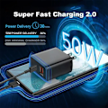 Miniatyrbild 4 av 6: PD 50W Supersnabb Laddare För Samsung Galaxy S22 S23 S20 Ultra A53 A54 8S C Till Kabel Snabbladdning Telefontillbehör 1M cable Black