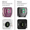 Miniatyrbild 6 av 6: TPU Klockfodral För Garmin Vivoactive 4 4S Venu 2 2S Smart Klockskydd Skärmskydd Skal Skyddsram Stötfångare black For Garmin Venu 2