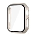 Miniatyrbild 1 av 6: Härdat Glas + Skal för Apple Watch 10 46mm 42mm Ultra 2 49mm Skärmskydd Fodral iWatch 9 8 7 6 5 SE 45mm 41mm 44/40mm Skal Starlight Series 6 5 4 SE 44MM