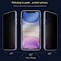 Miniatyrbild 4 av 6: 4/3/2/1 st För iPhone 8 Glas iPhone 8 Härdat Glas Telefonskydd Sekretess Anti-Spion Skydd Lim Skärmskydd iPhone 7 8 2 Front Glass For iPhone 7
