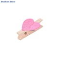 Miniatyrbild 4 av 6: 20 Pcs Hjärta Trä Pegs Kläder Socks Clips Mini Stift Kläder Trä Foto Papper Klämma Konst Hantverk Clips Bröllop Home Inredningar Blue
