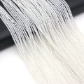 Miniatyrbild 1 av 7: 2 mm 2 st/ Set Natursten Spinell Färgglada Små Pärlor Fasettslipade glaspärlor för smyckestillverkning DIY Halsband Armband Tillbehör White