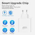 Miniatyrbild 3 av 6: 6A 66W Supersnabb EU Väggladdare för Huawei Mate 40 50 60 P50 Nova 8 9 10 Honor 90 100 X7 X8 X9 Magic Typ C Laddnings-USB-kabel EU Plug - 1m Cable