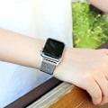 Miniatyrbild 3 av 6: Milanese Loop för Apple Watch armband 44mm 40mm 45mm 41mm 42-38-44mm rem ultra 2 49mm metallarmband iwatch series 9 8 7 6 SE 5 4 3 16  black blue 42mm 44mm 45mm 49mm