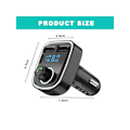 Miniatyrbild 2 av 7: Bil Bluetooth 5.0 Trådlös Handfree Bil Fm Sändare Mottagare Radio Mp3 Adapter Player 2 Usb Pd Laddare Kit Bluetooth Bil Adaptern Black
