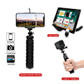 Miniatyrbild 4 av 6: Stativ Tripod För Mobiltelefon Kamerahållare Klämma Smartphone Monopod Tripe Stativ Octopus Mini Stativ Stativ För Telefonkamera Red Remote Version