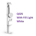 Miniatyrbild 1 av 6: Bärbart Selfie Stick Stativ Utdragbart Trådlöst Bluetooth Fjärrkontroll Bärbart Smartphone Stativ Fäste för Ios Android Telefon Q02S White