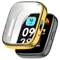 Miniatyrbild 1 av 6: TPU Skyddsfodral För Xiaomi Redmi Watch 3 active Fulltäckande Skärmskydd För Redmi Watch 3 Smartklocka Stötfångarskal Gold Redmi Watch 3 Active