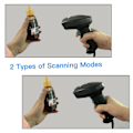 Miniatyrbild 5 av 6: CMOS Bild 1D 2D Trådlös Streckkodsläsare Bluetooth Högprecision Handhållen Automatisk Streckkodsläsare För Lagerhantering U2W Wireless 2D