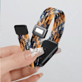 Miniatyrbild 6 av 6: Nylonflätat armband för Huawei Band 10 9 8 Justerbart magnetspänne Armbandsur Huanwei Band 10/9/8 Tillbehör correa Wine red For Huawei Band 8