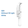 Miniatyrbild 1 av 6: Bärbart Selfie Stick Stativ Utdragbart Trådlöst Bluetooth Fjärrkontroll Bärbart Smartphone Stativ Fäste för Ios Android Telefon Q02 White