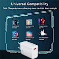 Miniatyrbild 5 av 6: 67W USB Snabbladdare Quick Charge 3.0 QC3.0 för Xiaomi 14 13 12 11 Ultra Redmi Note 12T 13 Pro Turbo POCO F5 USB Telefon Only 1m Cable