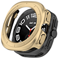 Miniatyrbild 4 av 6: Matt Klockskydd För Samsung Galaxy Watch Ultra Skal Watch 7 Ultra 47mm PC Heltäckande Skyddande Stötfångare Fodral Tillbehör Gold Galaxy Watch Ultra