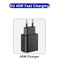 Miniatyrbild 1 av 6: 45W PD Super snabbladdning för S22 S23 Ultra Note 10+ 5G USB C Mobiltelefon Typ C US/EU/UK Snabbladdare Väggadapter EU PLUG
