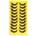 Miniatyrbild 1 av 6: 3/10 Par Half Lashes Makeup Naturliga Långa Katt Ögon Lashes Dramatiska Falska Ögonfransar Mjuka Faux Cils Falska Ögonfrans Extens Verktygcomment 10Pairs-YK302