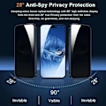 Miniatyrbild 2 av 6: 5 st Full Cover Privacy Skärmskydd För iPhone 16 11 12 13 14 Pro Max Mini 8K Anti-spion Glas För iPhone 15 PRO XR X XS MAX For iPhone 15 Plus Anti Peeping Film