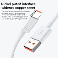 Miniatyrbild 4 av 6: 6A 66W Supersnabb EU Väggladdare för Huawei Mate 40 50 60 P50 Nova 8 9 10 Honor 90 100 X7 X8 X9 Magic Typ C Laddnings-USB-kabel EU Plug - 1m Cable
