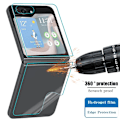 Miniatyrbild 3 av 6: Flip5 Hydrogel Film För Samsung Galaxy Z Flip 5 5G Mjuk HD Full Täckning Gångjärnsskydd Repskydd Skärmskydd För ZFlip5 3 Back Below Film For ZFlip 5