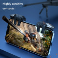 Miniatyrbild 4 av 7: 1-6 par 6-finger mobilspelutlösare för PUBG-telefonspelkontroller Gamepad Joystick G21 Siktskjutning Triggers Alloy Key-knapp 2 Pairs